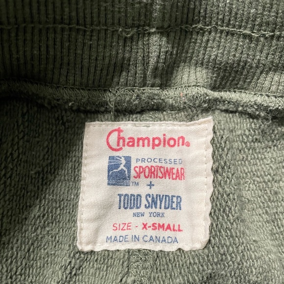 TODD SNYDER Utility Cargo Sweatpant Joggers Olive Green - Sz: XS - Picture 2 of 3